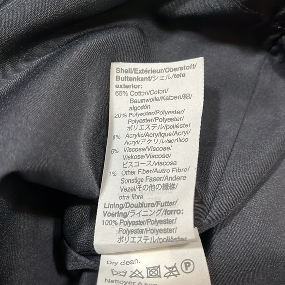 J. Crew Navy Blue Tweed Short Sleeve Fringe Cotton Lined Top Shirt Small EUC - Picture 13 of 14